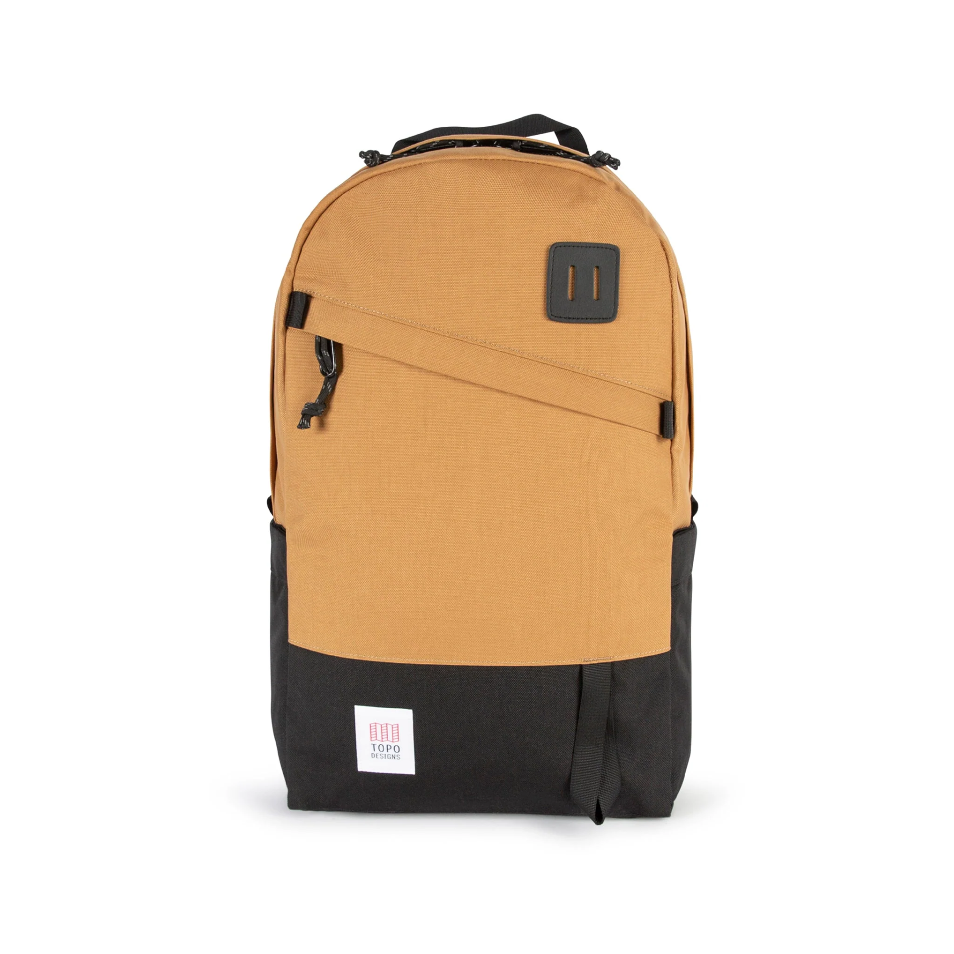 a brown and black backpack