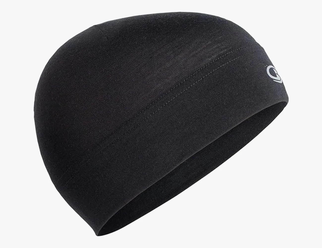 a black hat with a white background