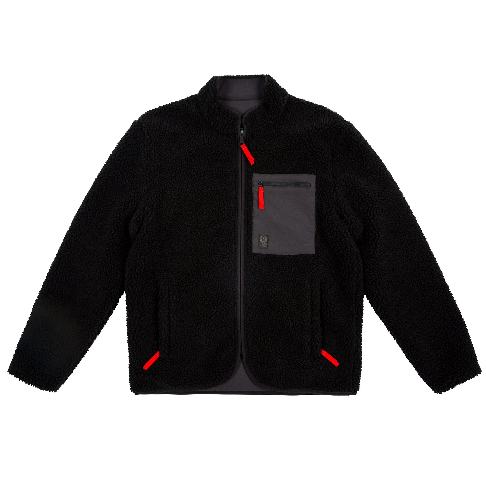 black sherpa jacket