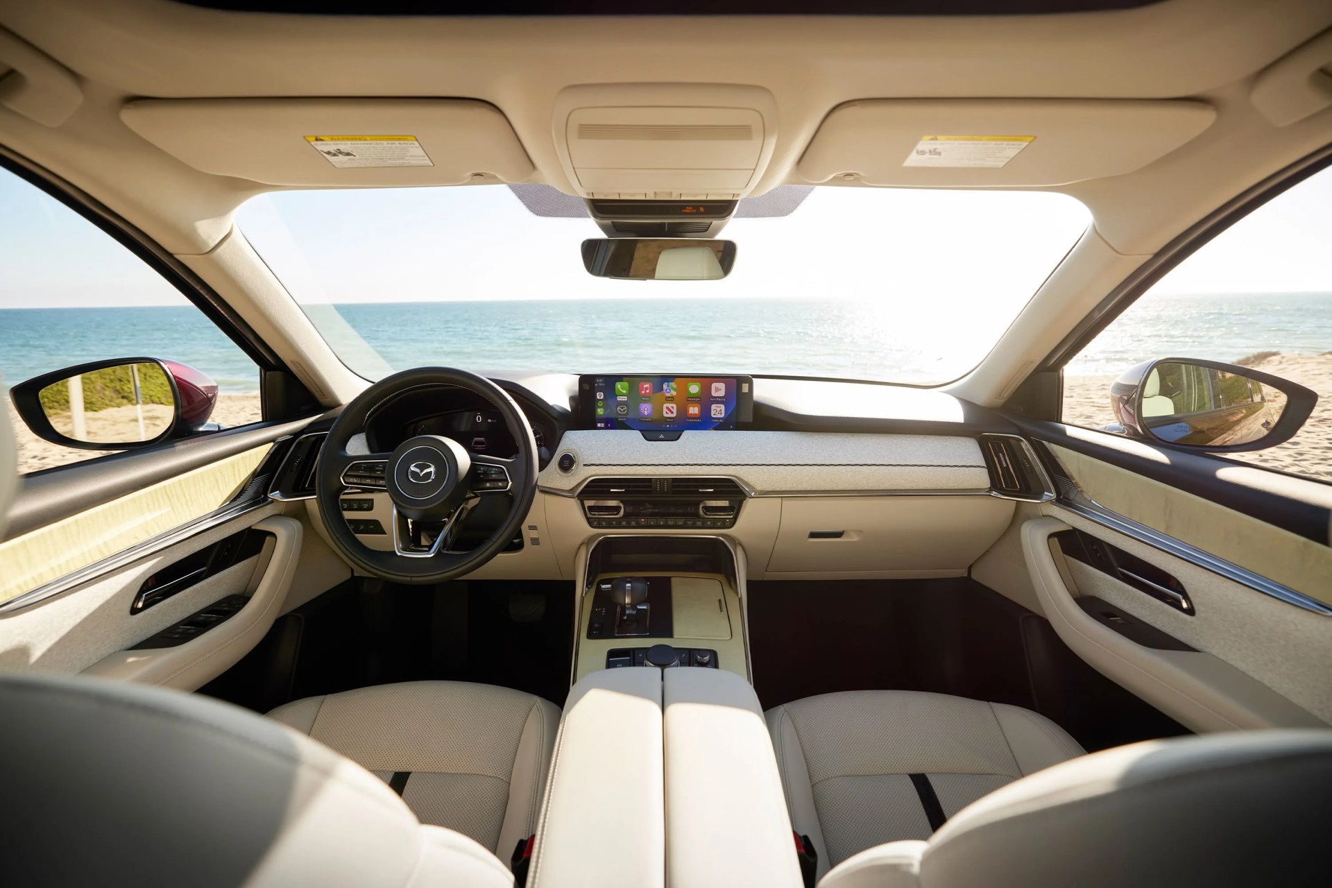 the interior of a mazda cx90