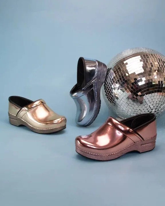 dansko chrome clogs