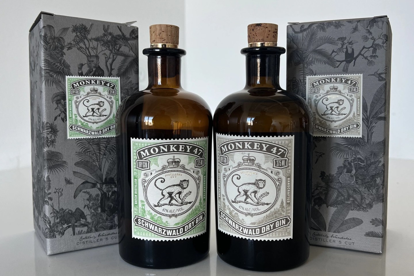bottles of monkey 47 gin