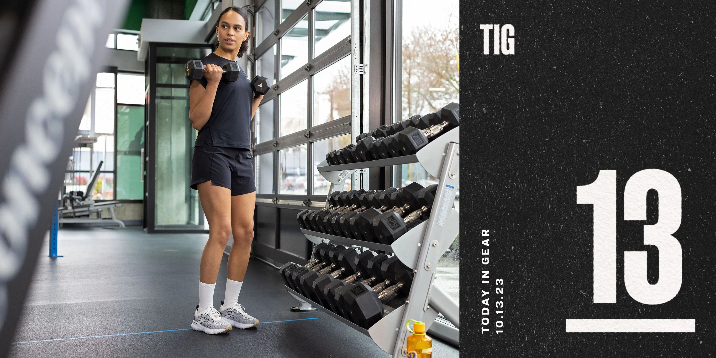 today in gear october 13 2023 a woman holding a barbell wearing brooks glycerin 20 running shoes