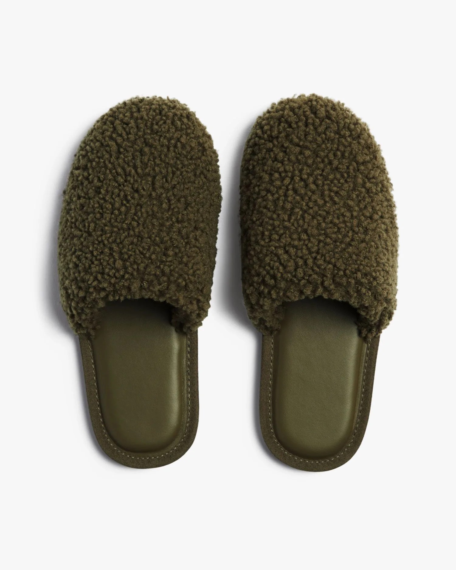 parachute shearling wool slides