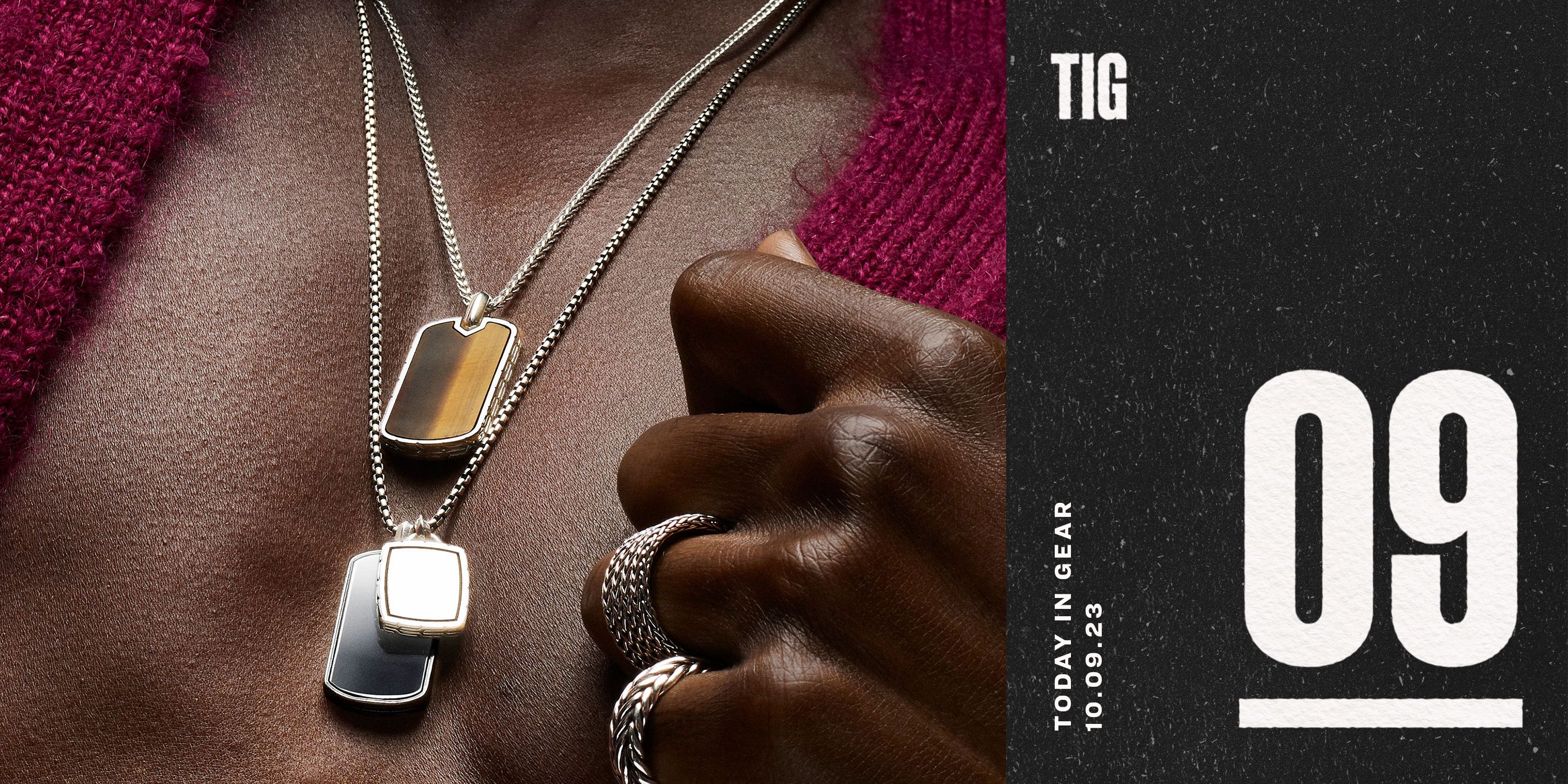today in gear october 9 2023 a hand holding onto john hardy id 2mm chain necklace