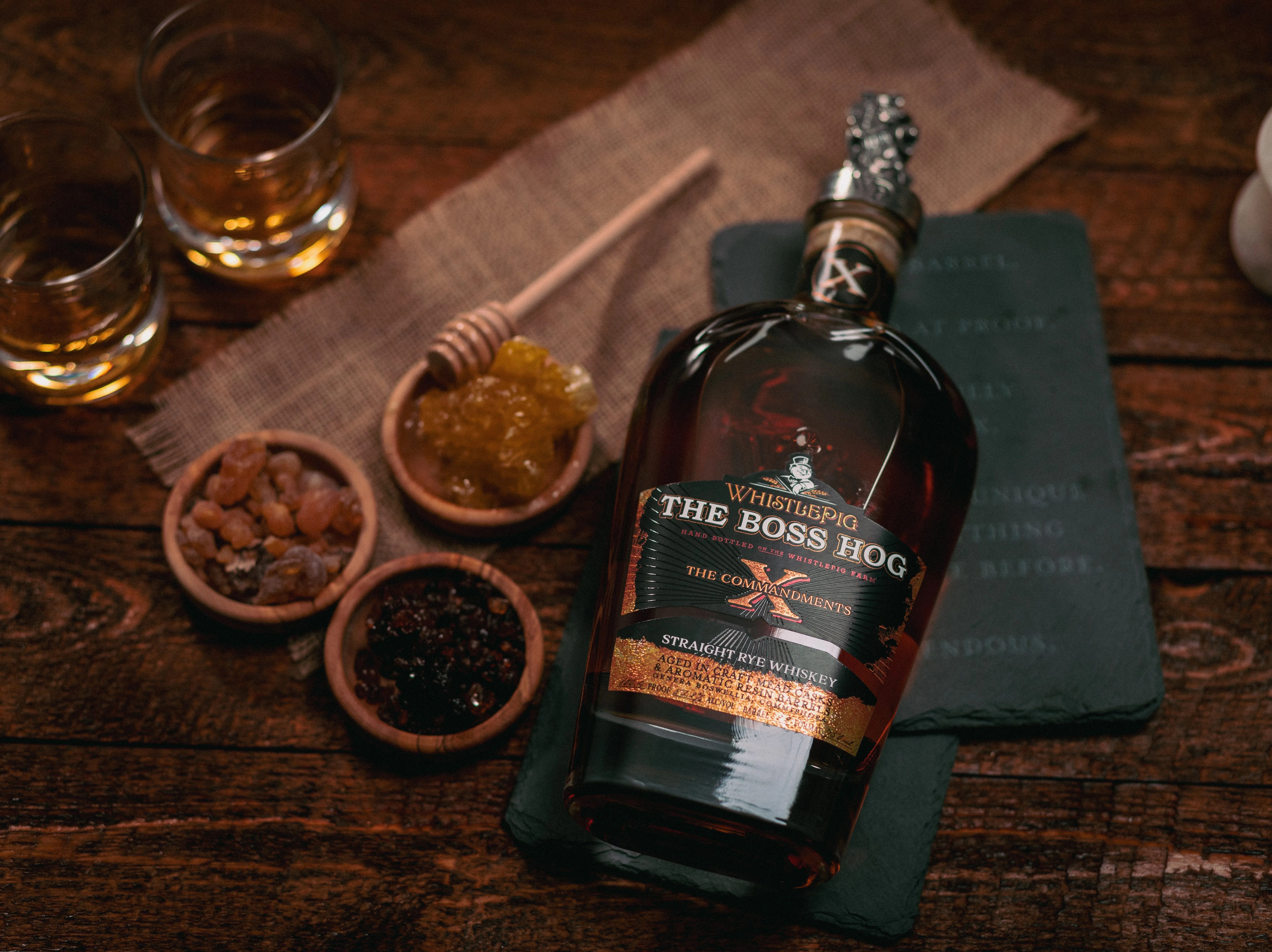 rye whiskey bottle