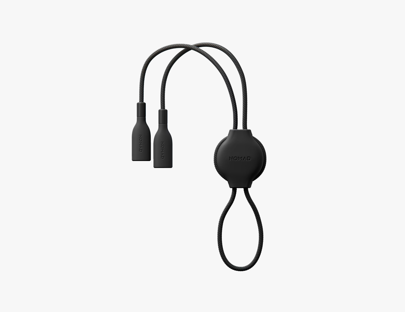 black sunglasses strap with circle case for airtag