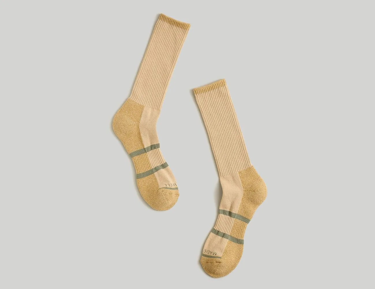 MWL Cloudlift Sneaker Crew Socks in Athletic Stripe