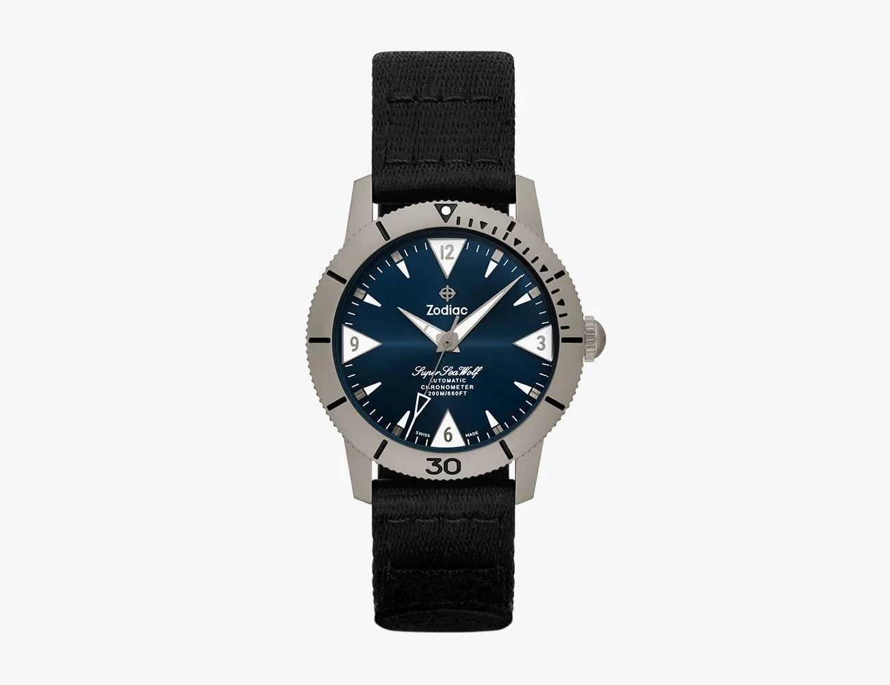a black and white wrist watch