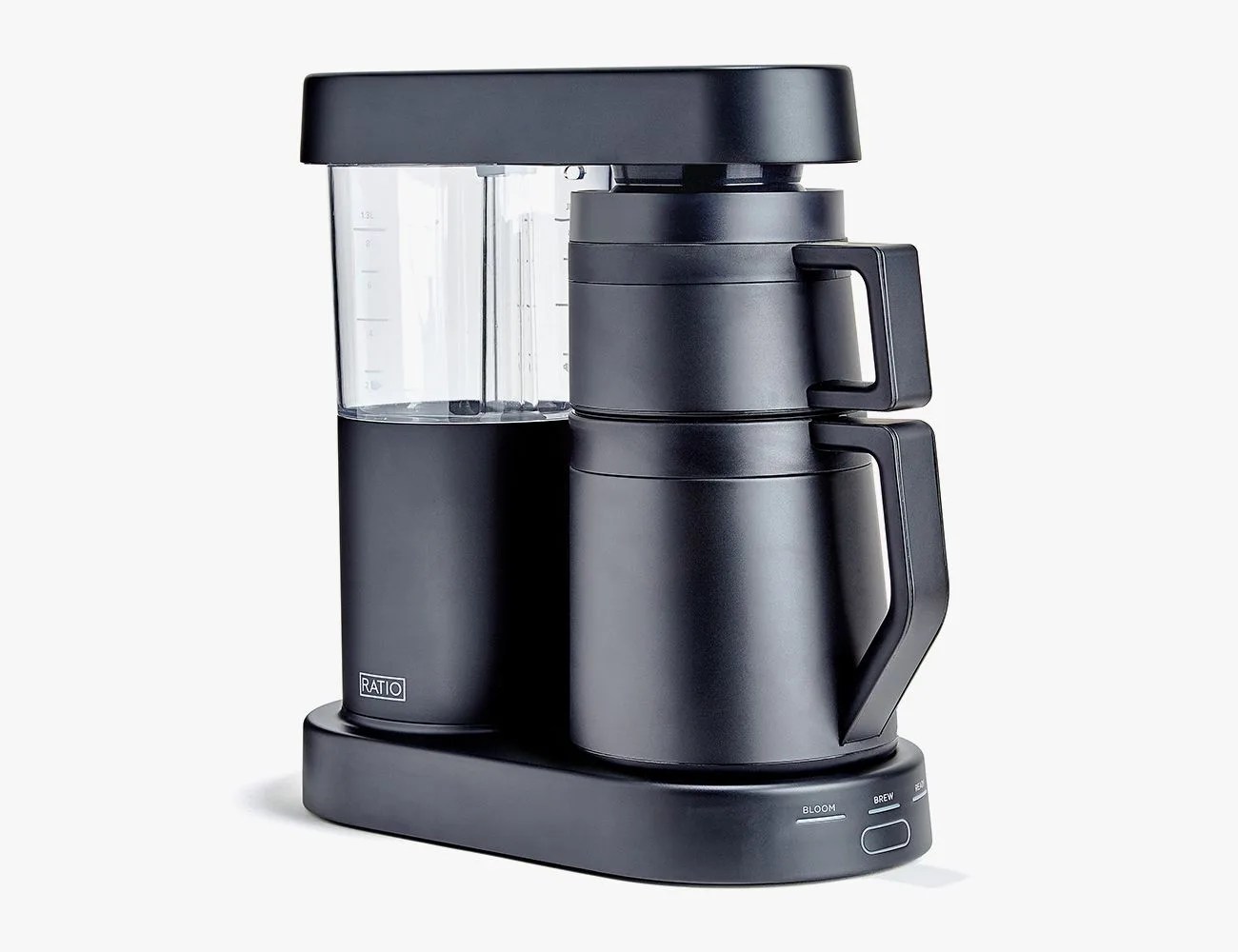 a black coffee maker