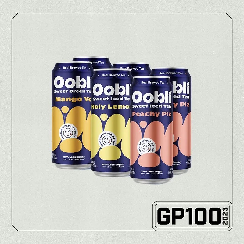 cans of oobli tea