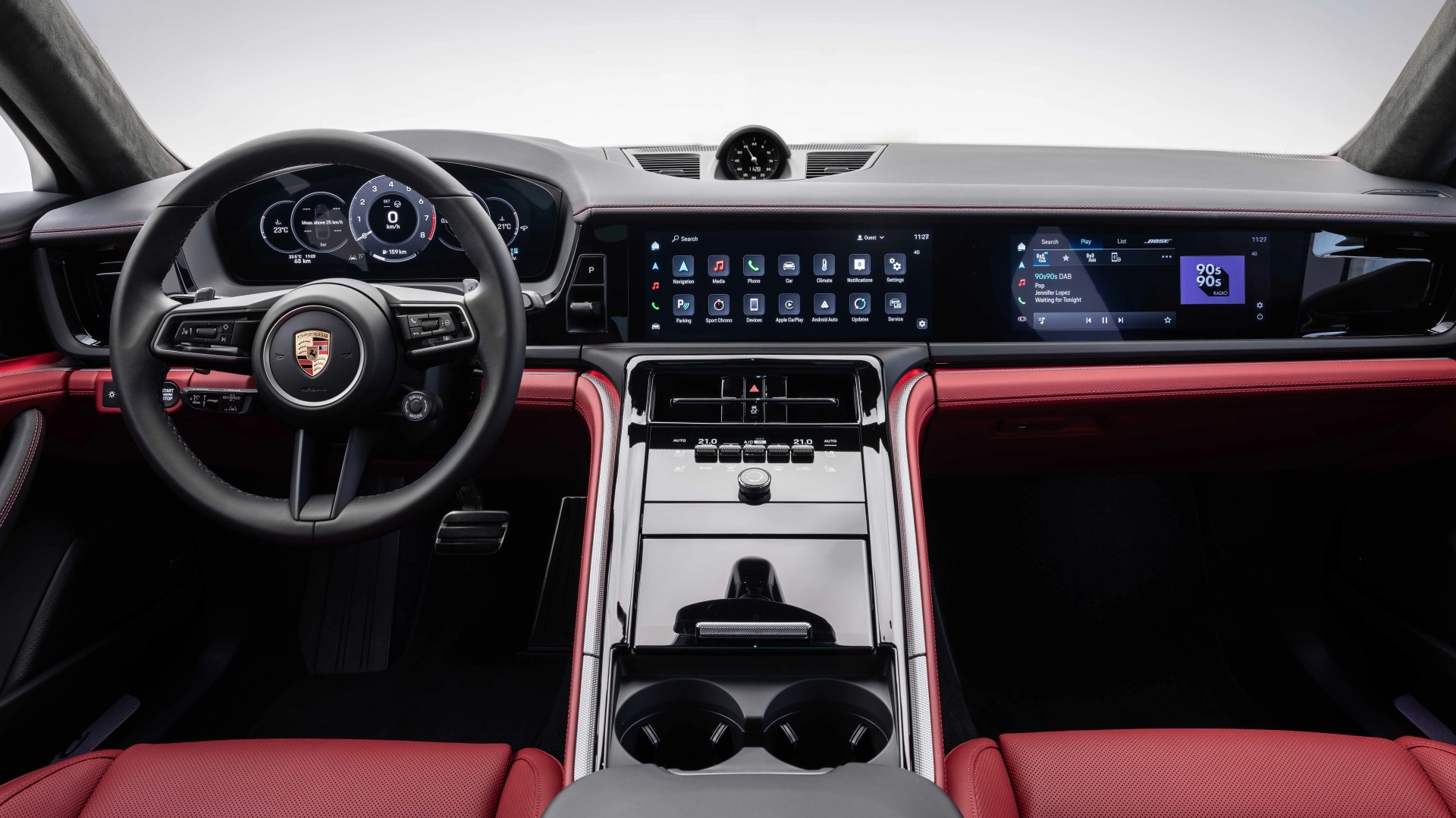 the interior of a car