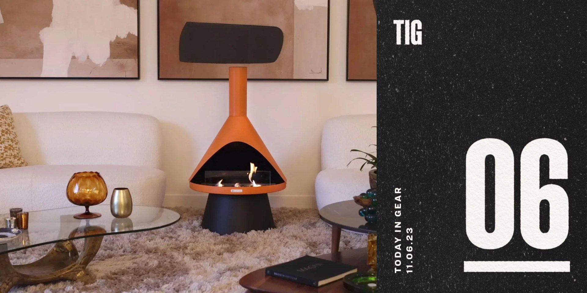 today in gear november 6 2023 solo stove lloyd modern gel fuel fireplace in living room