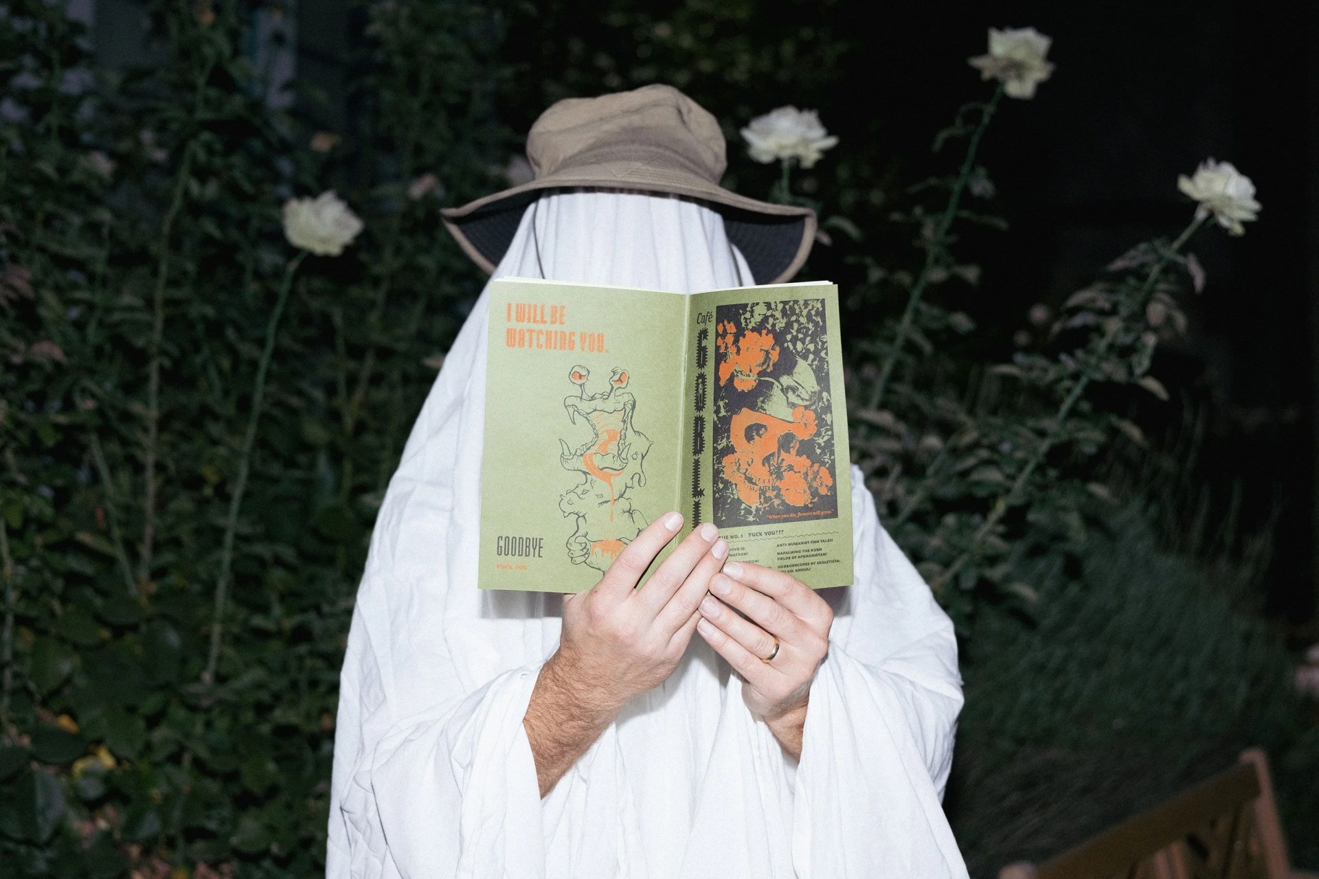 a person reading a cafe goblin issue one