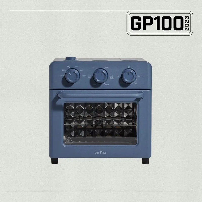 a blue oven