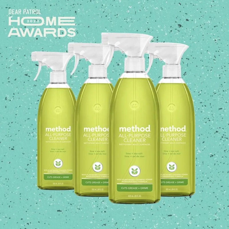 Method All-Purpose Cleaner Spray, Lime + Sea Salt, Plant-Based and Biodegradable Formula Perfect for Most Counters, Tiles, Stone, and More, 28 oz Spray Bottles, (Pack of 4)