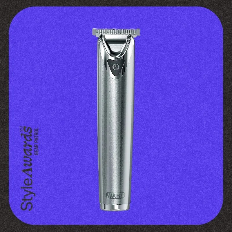 Wahl USA Stainless Steel Lithium Ion 2.0+ Beard Trimmer for Men - Electric Shaver & Nose Ear Trimmer - Rechargeable All in One Men's Grooming Kit - Model 9864SS