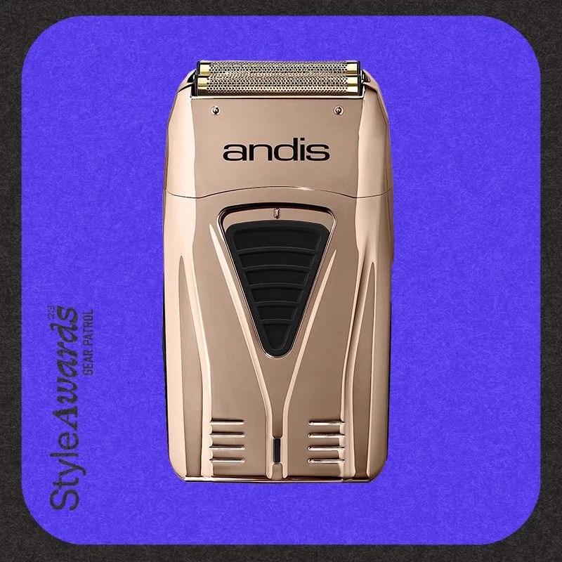 Andis 17220 Pro Foil Lithium Plus Titanium Foil Shaver, Cord/Cordless - Professional Turbocharged Cordless Men&rsquo;s Shaver with USB Charger - Copper