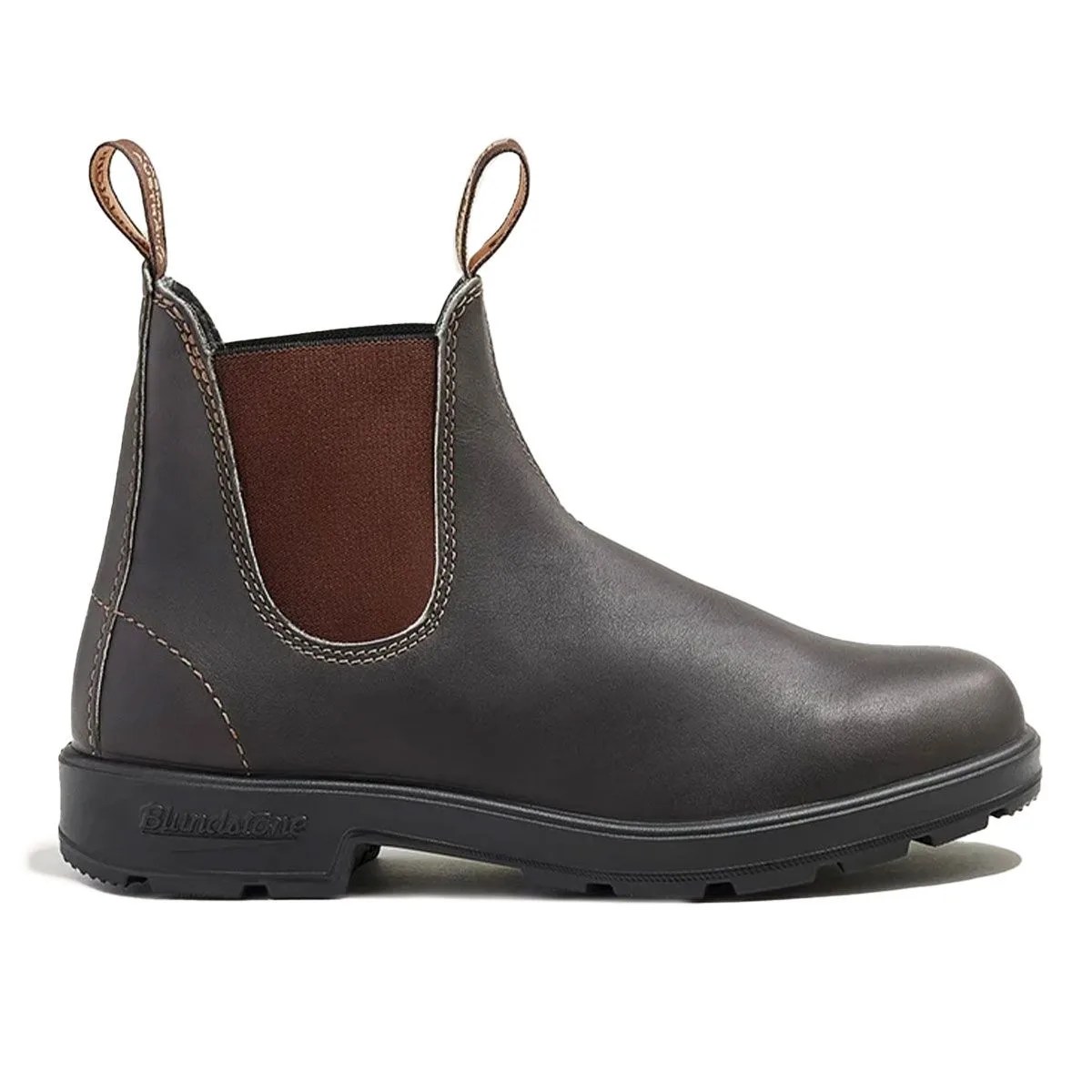 a black leather boot