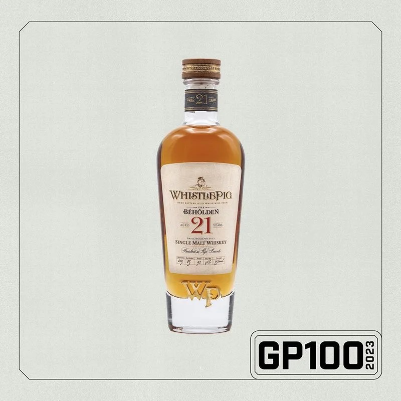 WhistlePig Beholden 21 Year Old Single Malt Whiskey