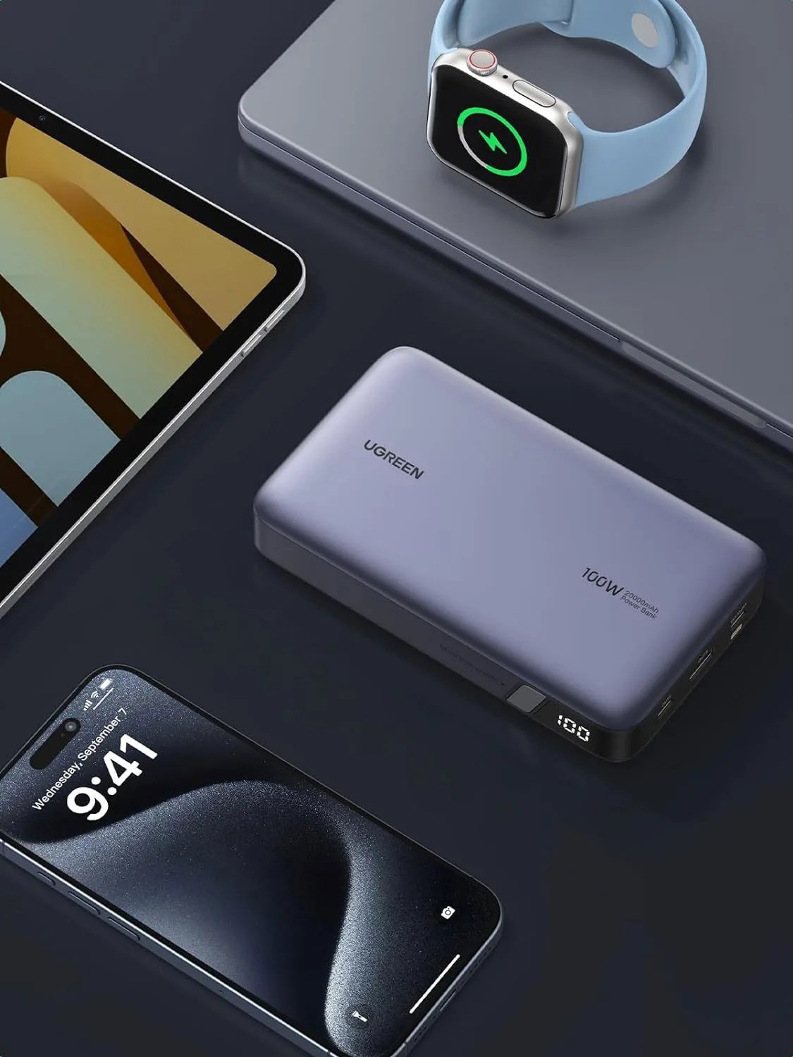 ugreen 100w 20000mah power bank, nexode portable charger