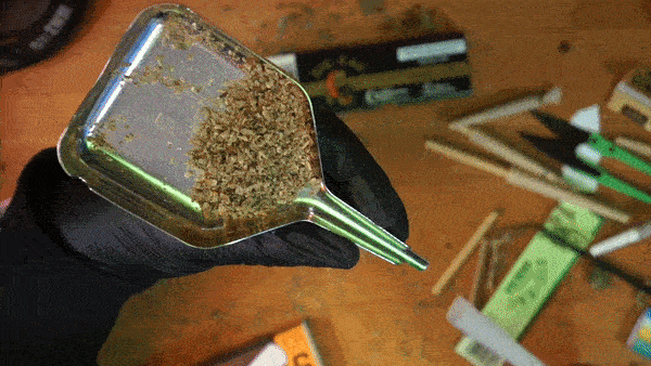 using a cone filling funnel to pack a joint