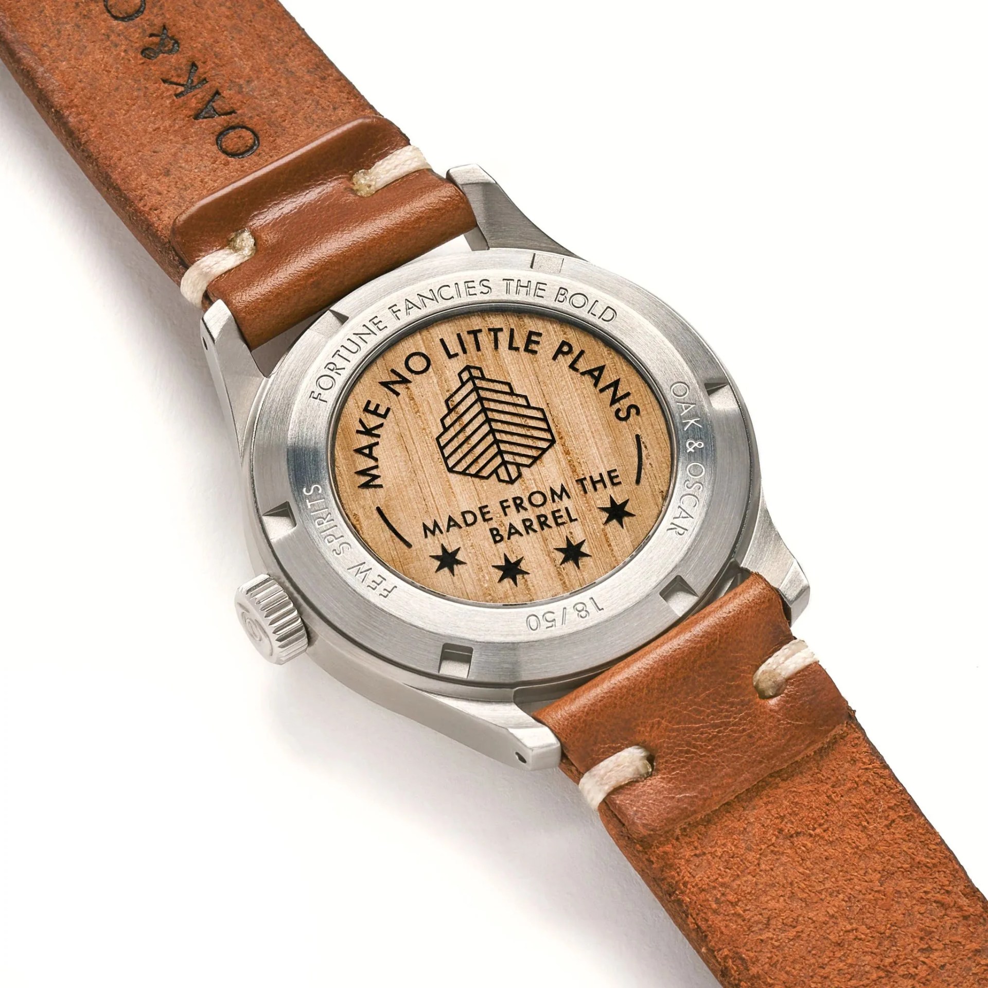 a watch with a leather strap