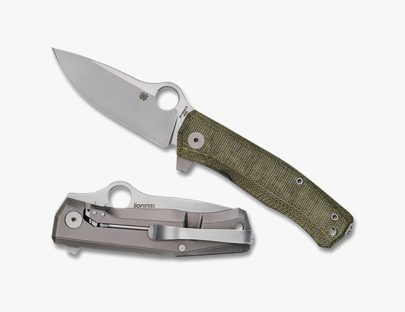 a silver knife with a handle