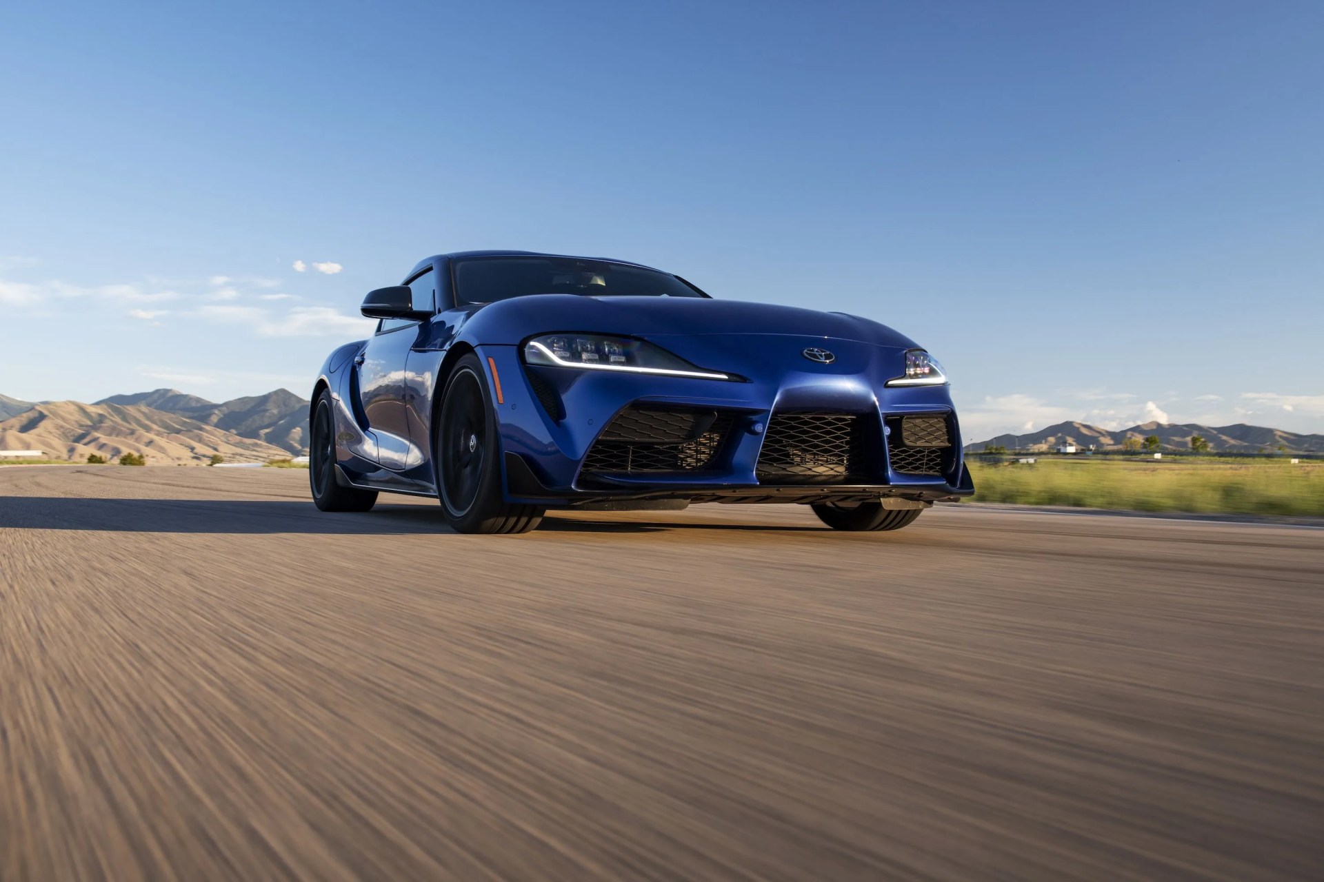 a car on a road