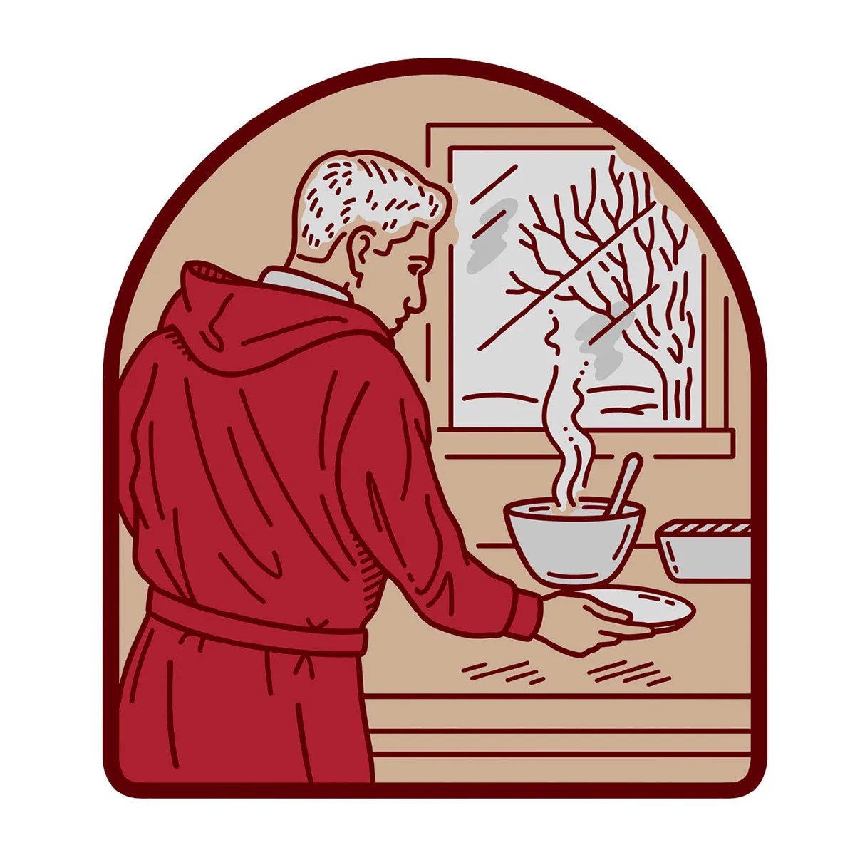 man cooking in kitchen