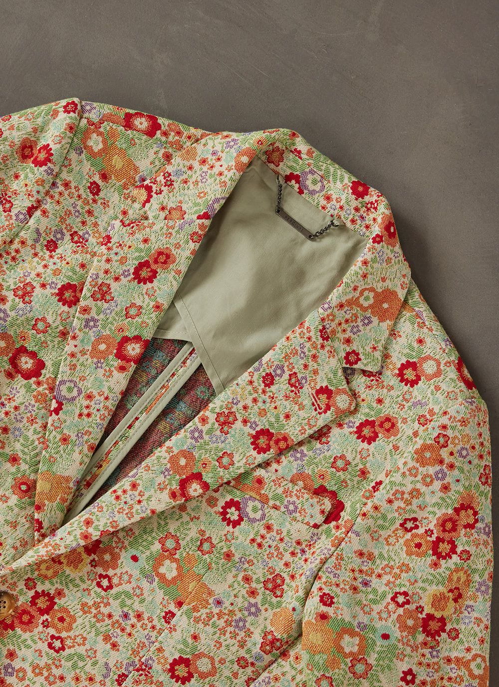 Percival Menswear Floral Tailored Blazer