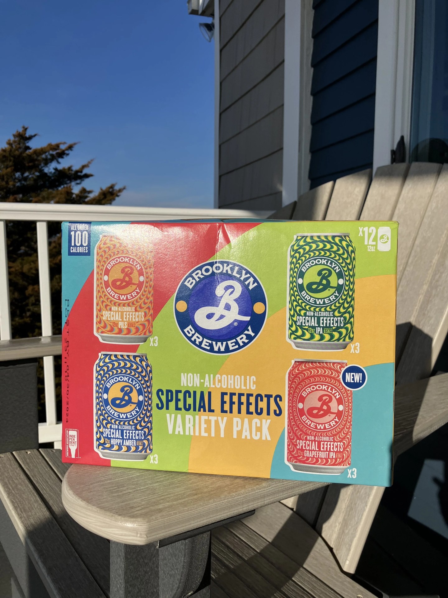 case of beer on a deck