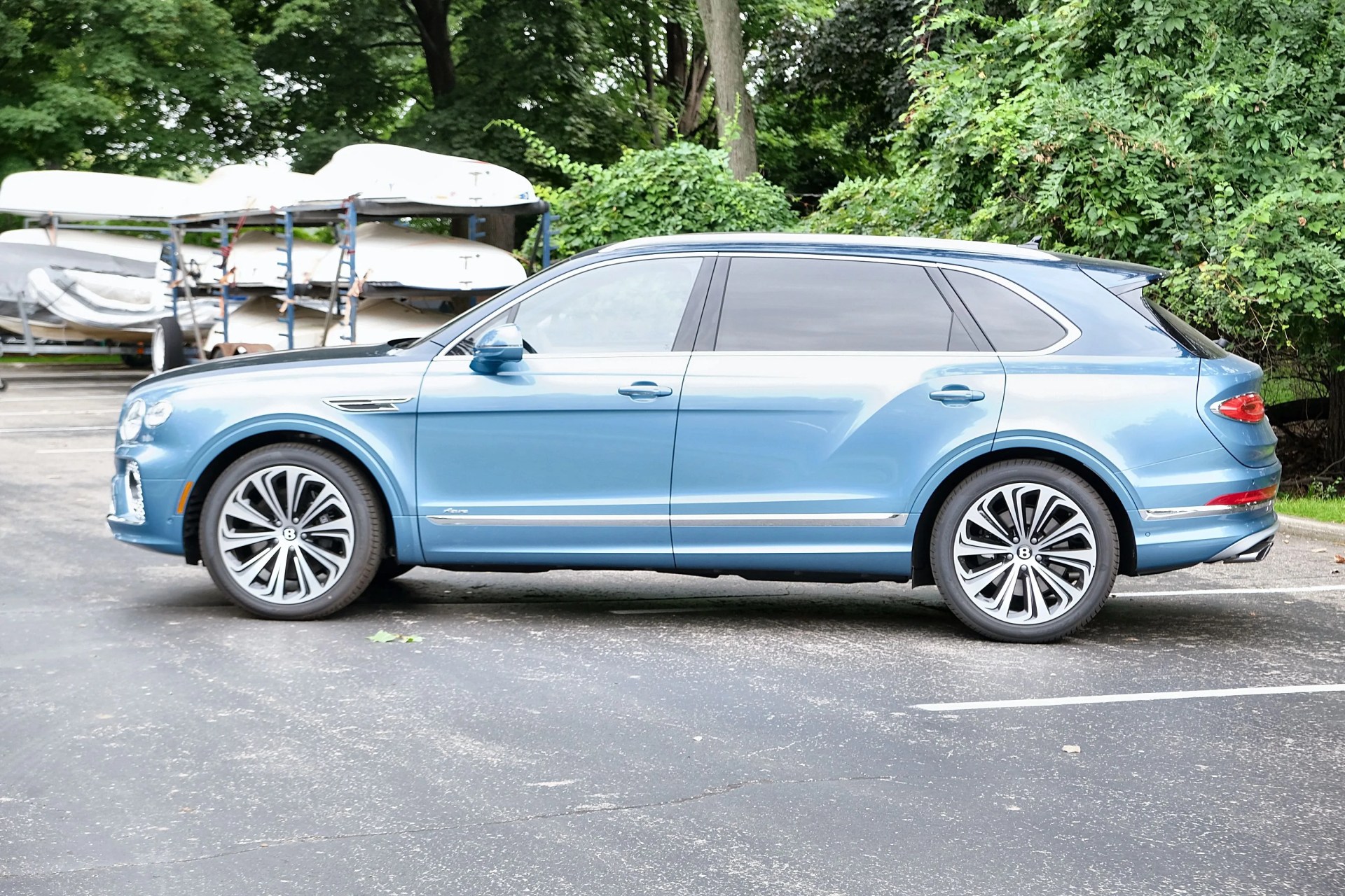 bentley bentayga in parking lot