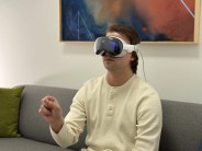 a man wearing a vr headset