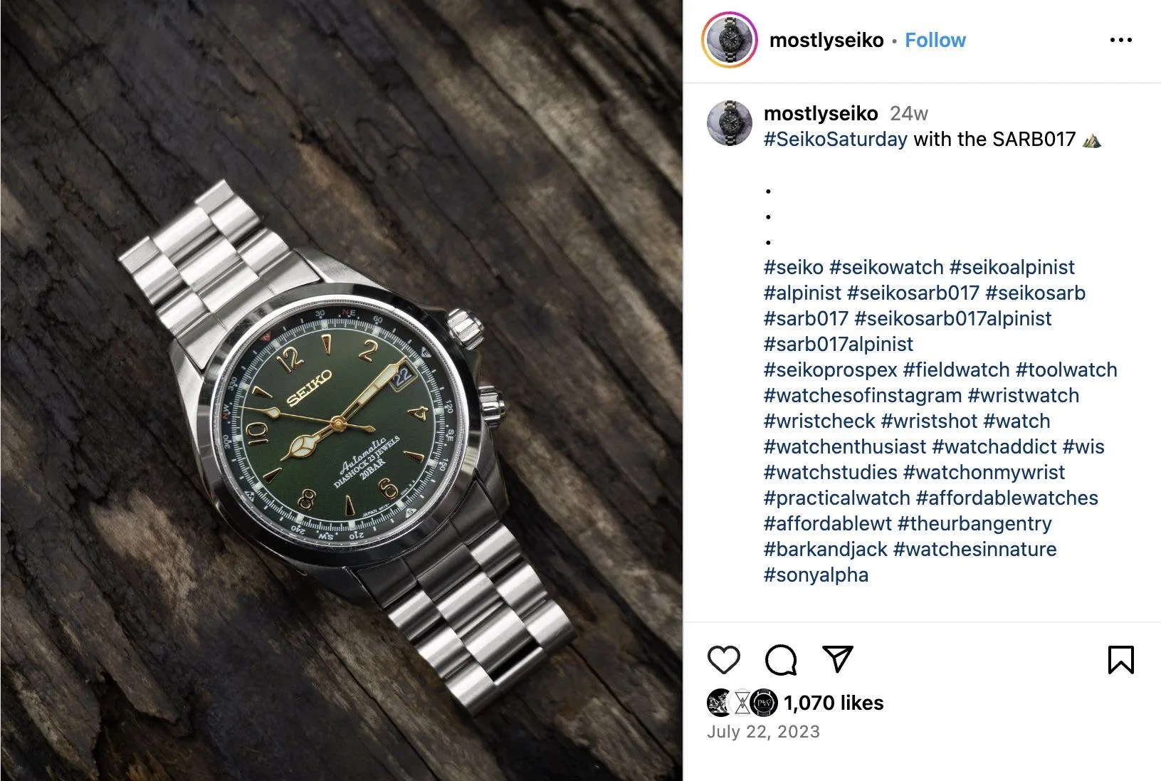 a watch on a wood surface