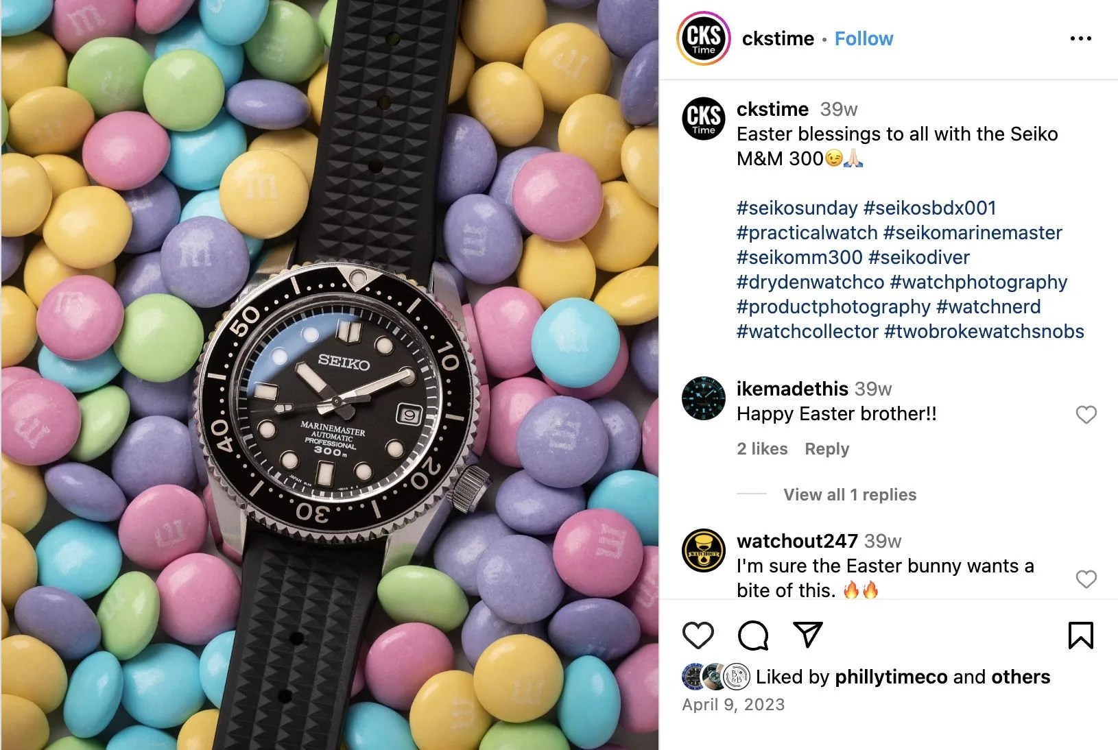 a watch on a pile of candy