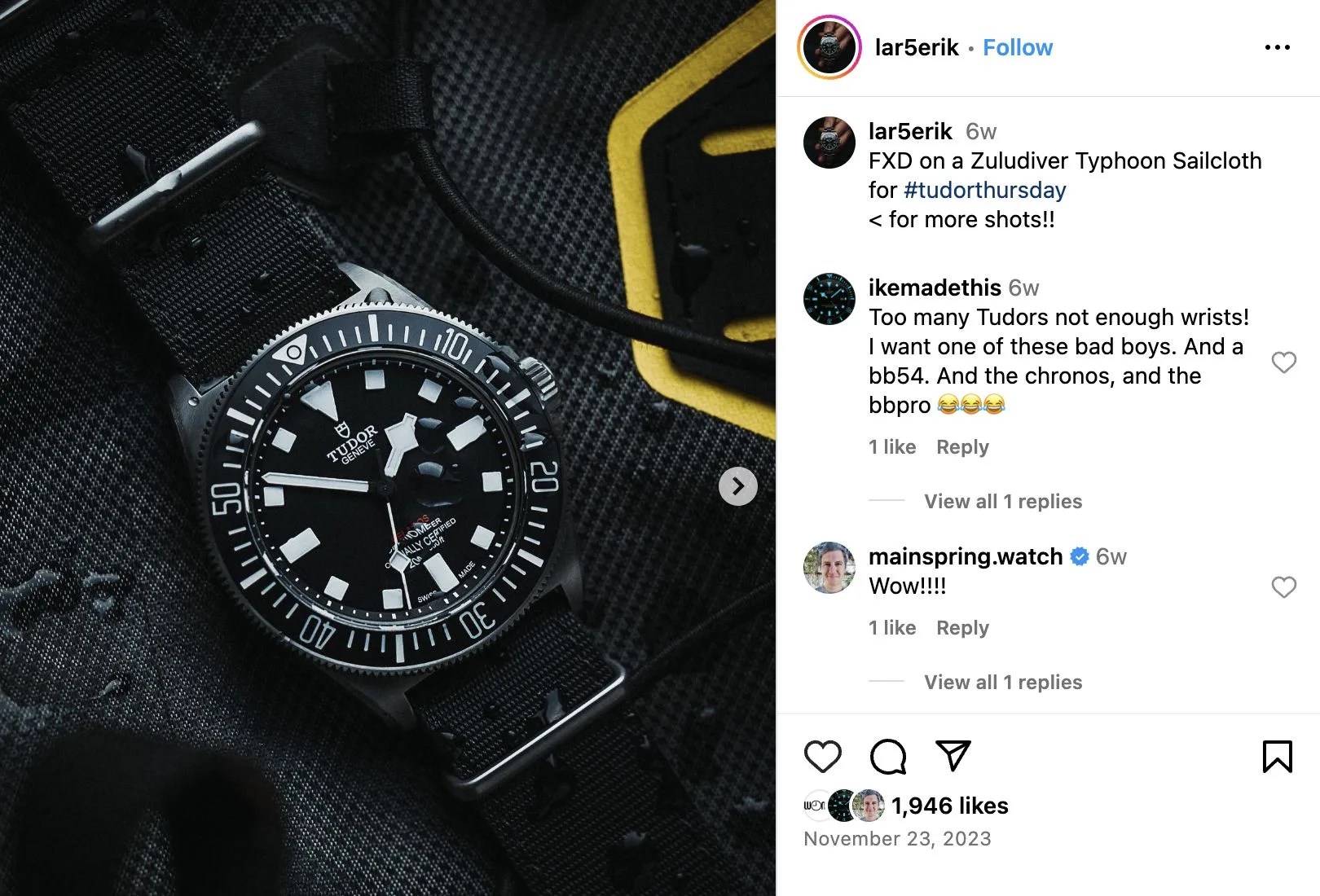 a watch on a device
