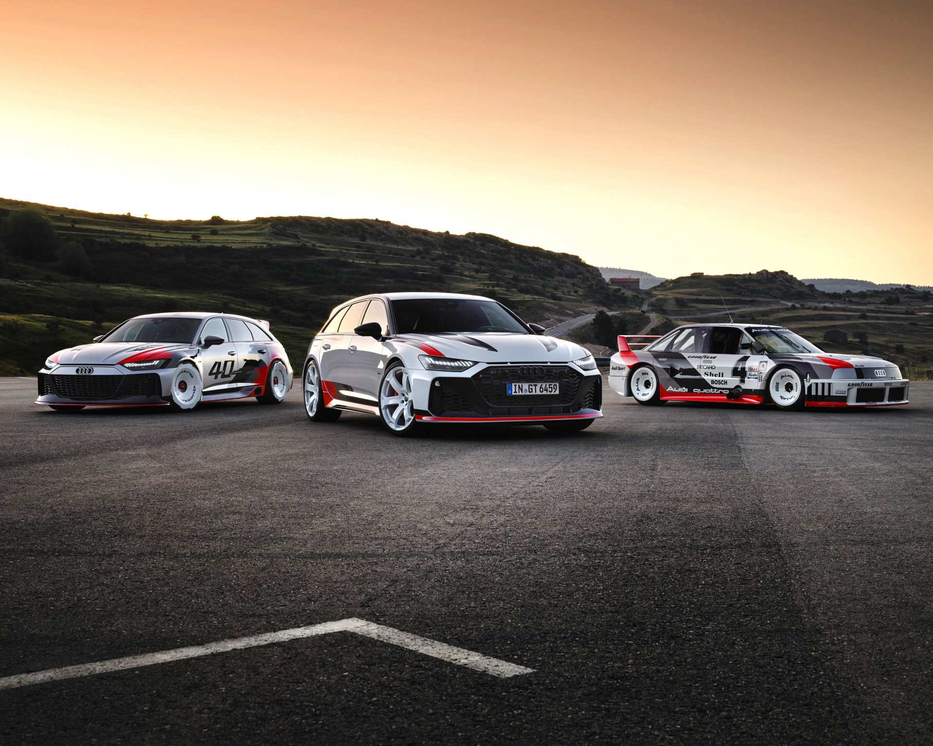 Audi RS 6 Avant GT with cars in background