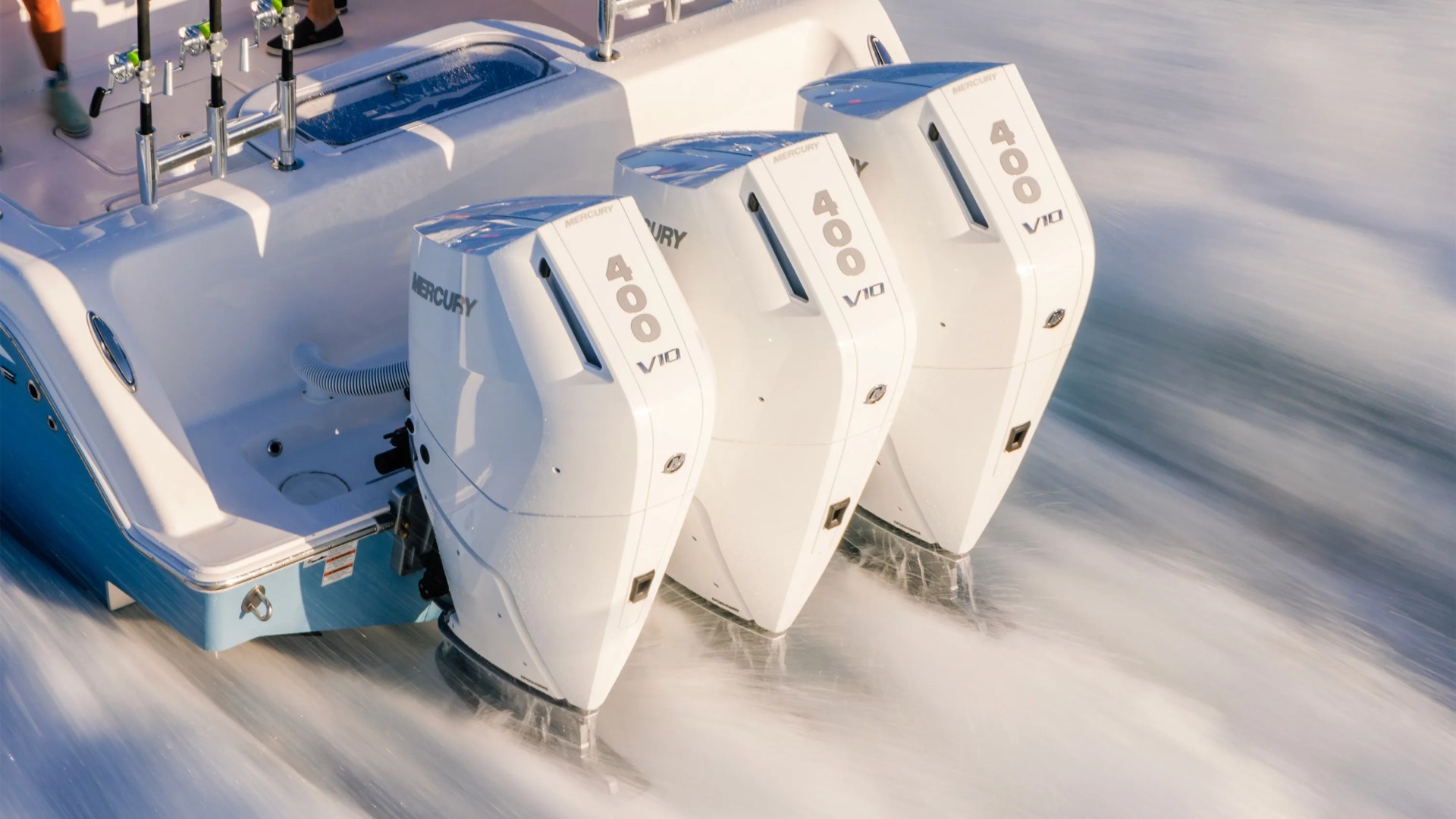 Mercury Marine engine on boat
