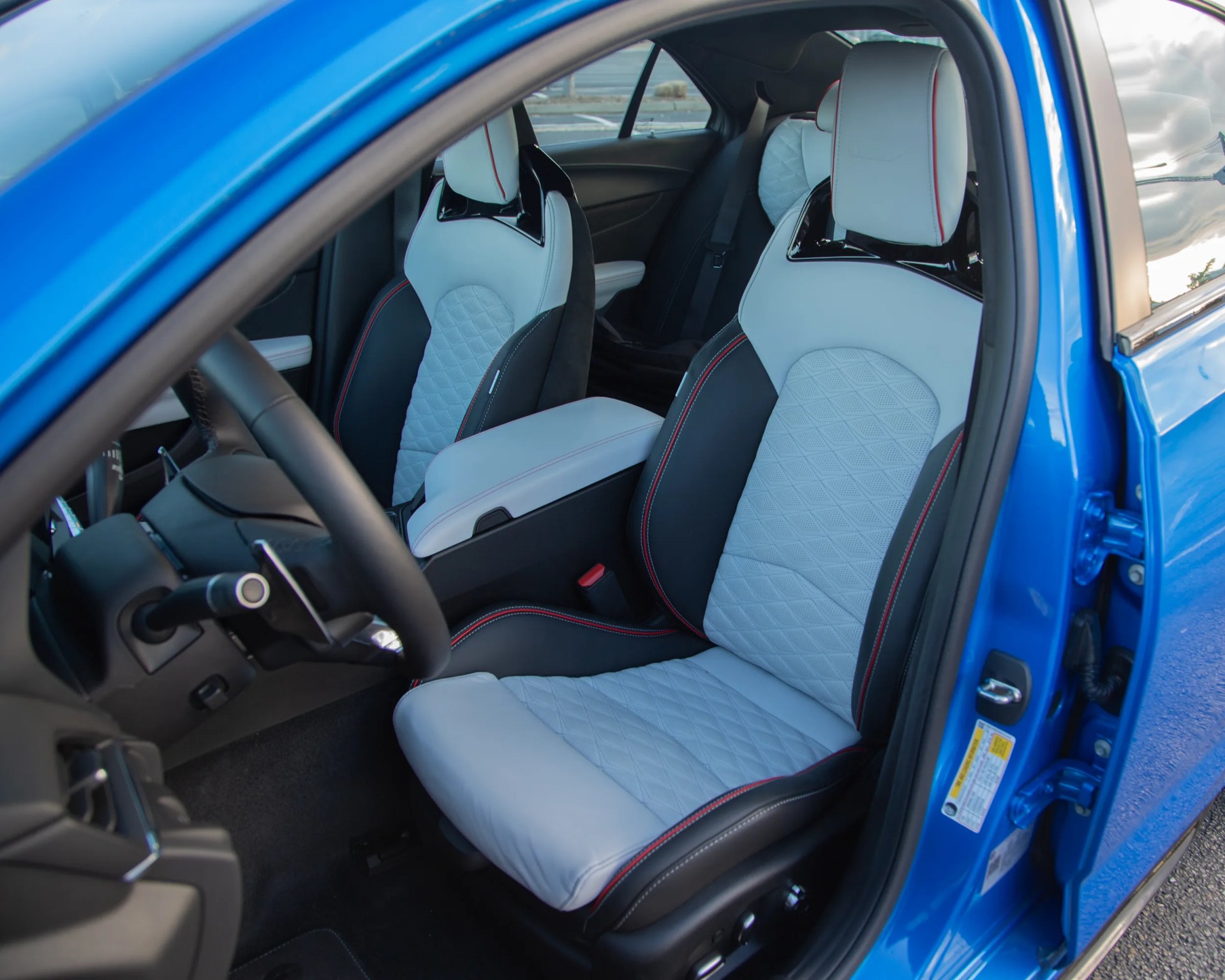 front seats of a cadillac ct4 v blackwing