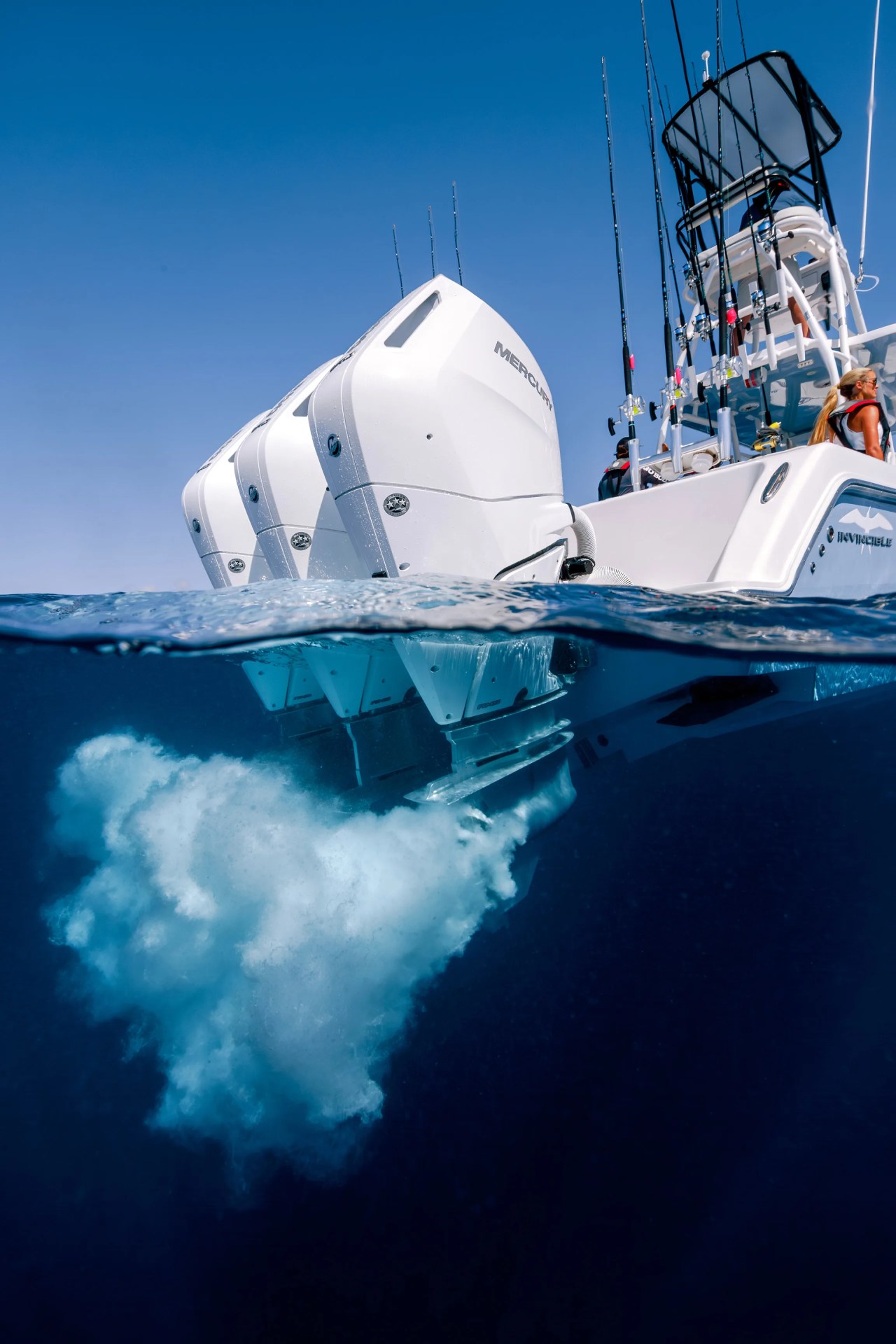 Mercury Marine Verado 350-400hp engine on a boat