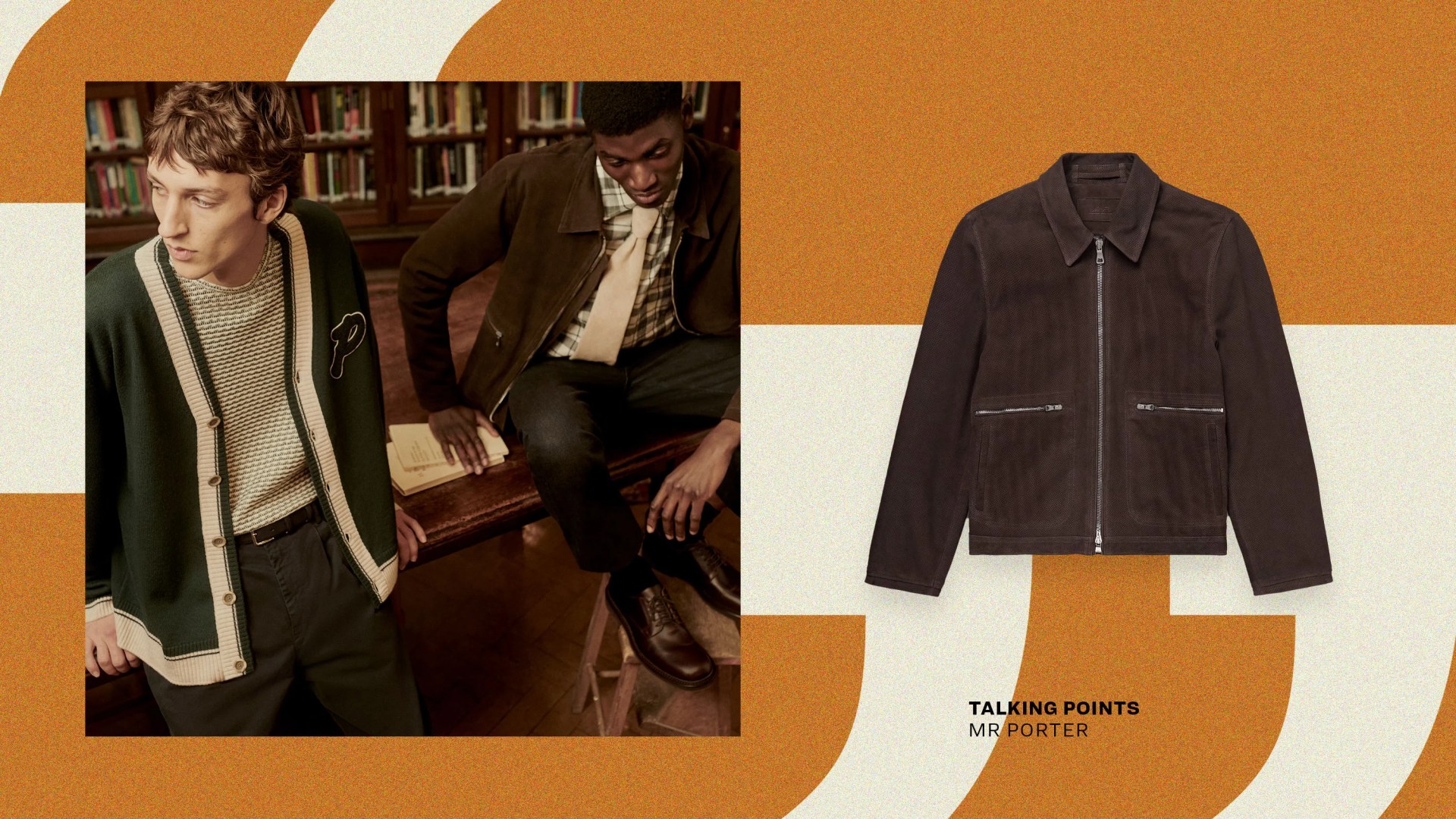 Talking Points MR PORTER two men wearing the new Spring Collection