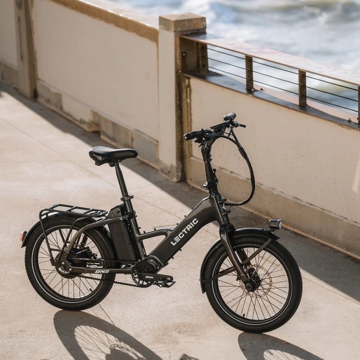 lectric one ebike on pier
