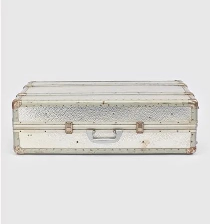 vintage rimowa hammered aluminum suitcase