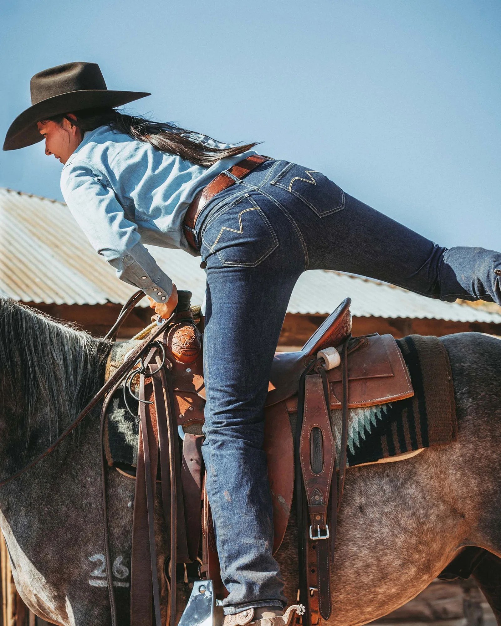 womens cowboy jean pants