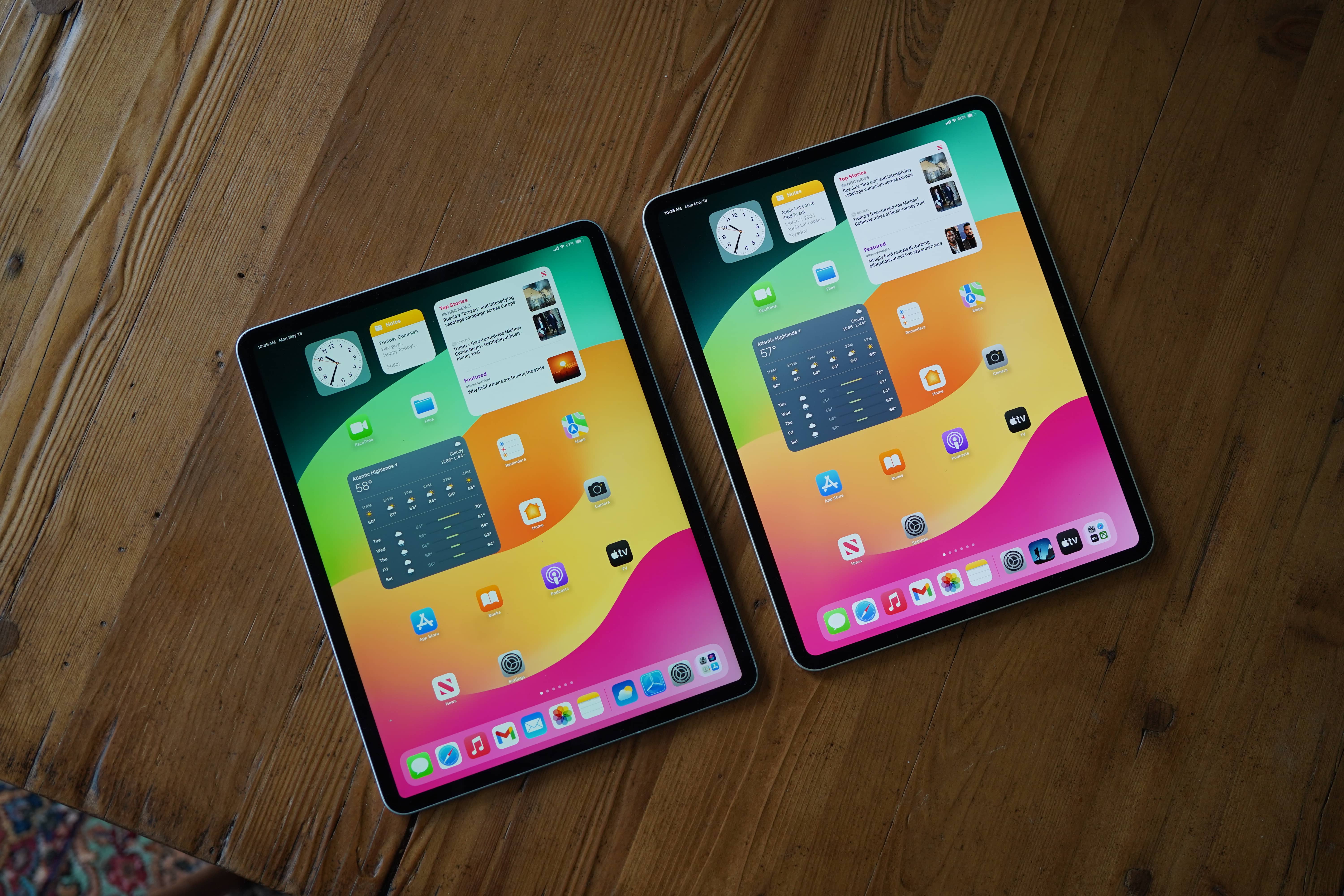 ipad pro 13 inch vs iphone 16 pro max
