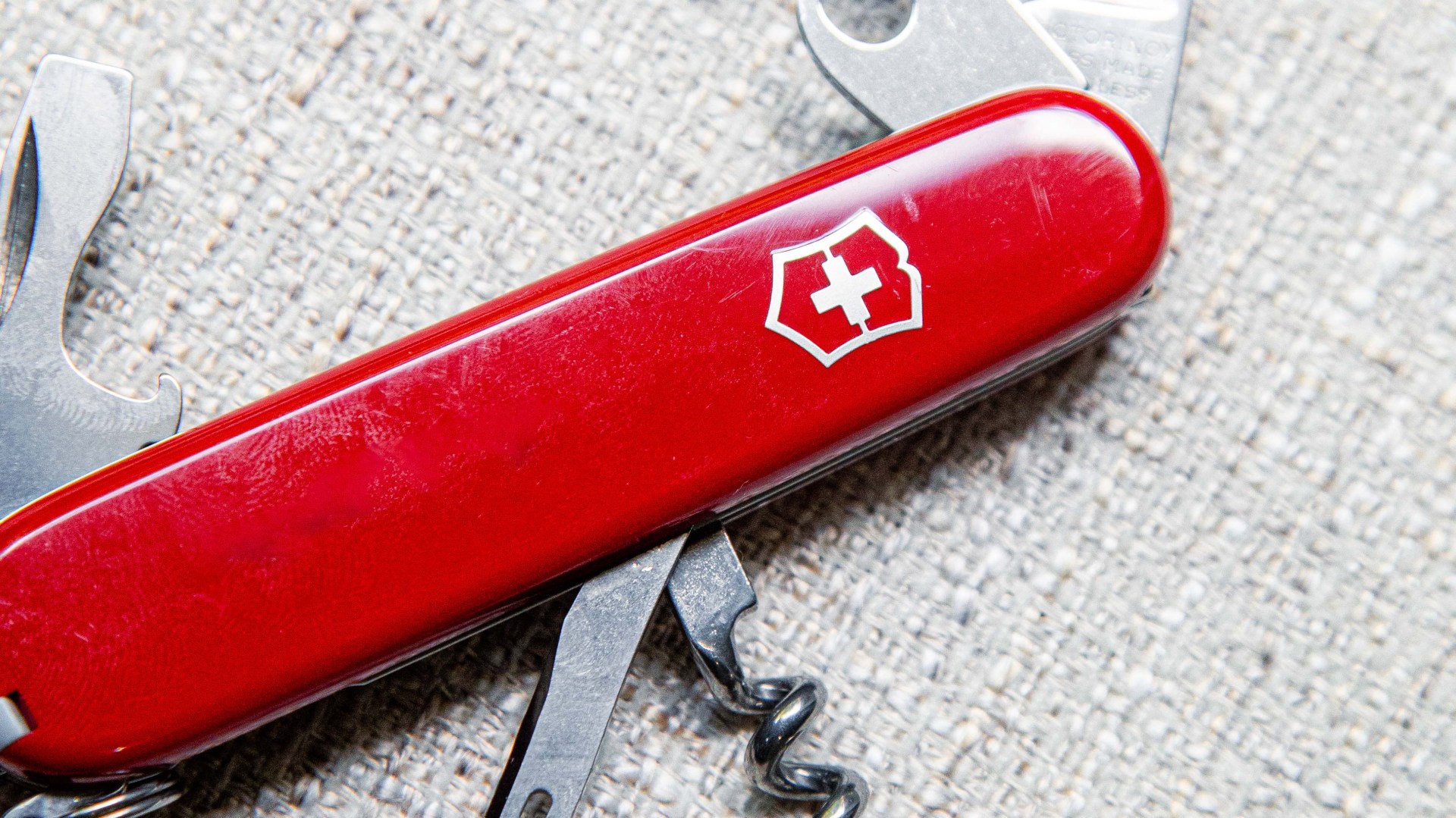 red swiss army knife