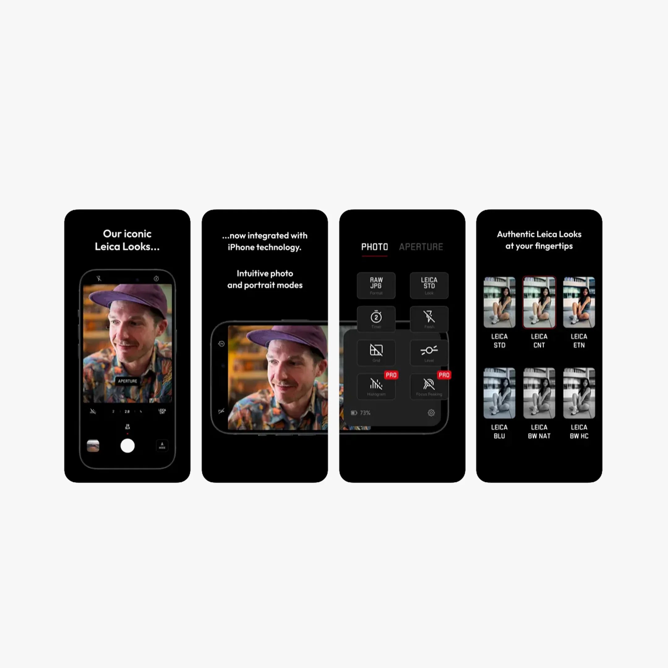leica lux photo app screenshots