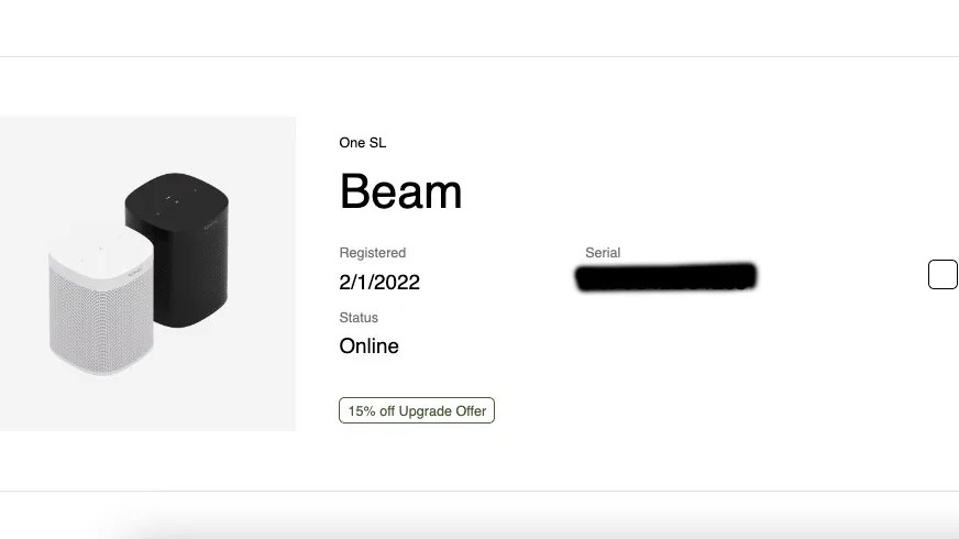 Sonos Upgrade Program