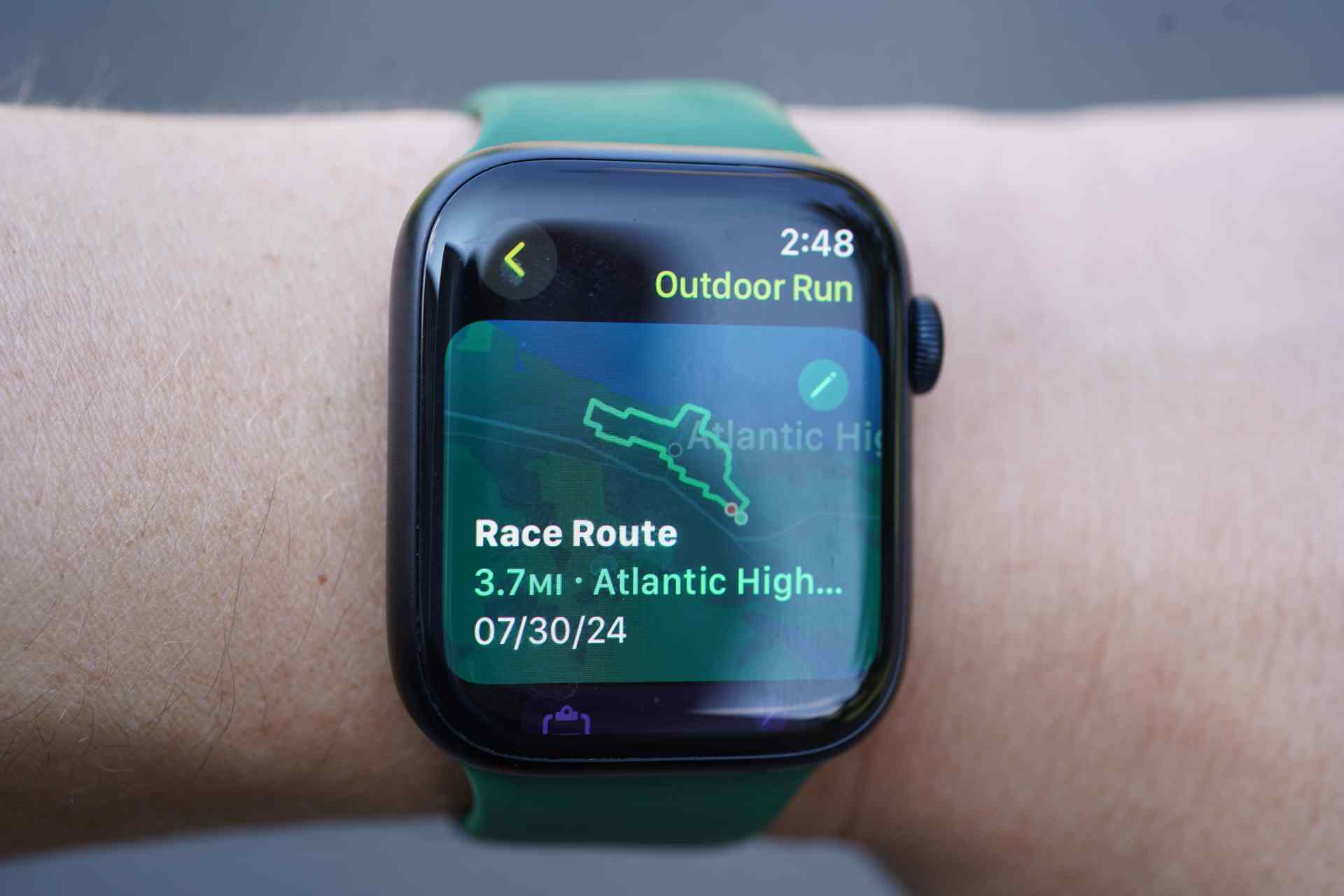 Apple Watch Race Route feature